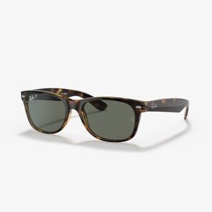 New Rayban Ray Ban Wayfarer tortoise polar green sunglasses